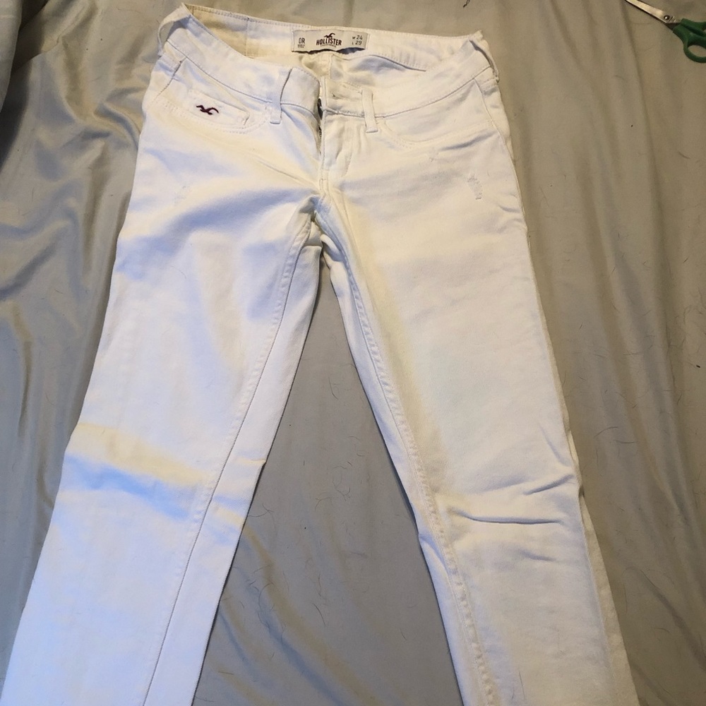 Hollister white pants
